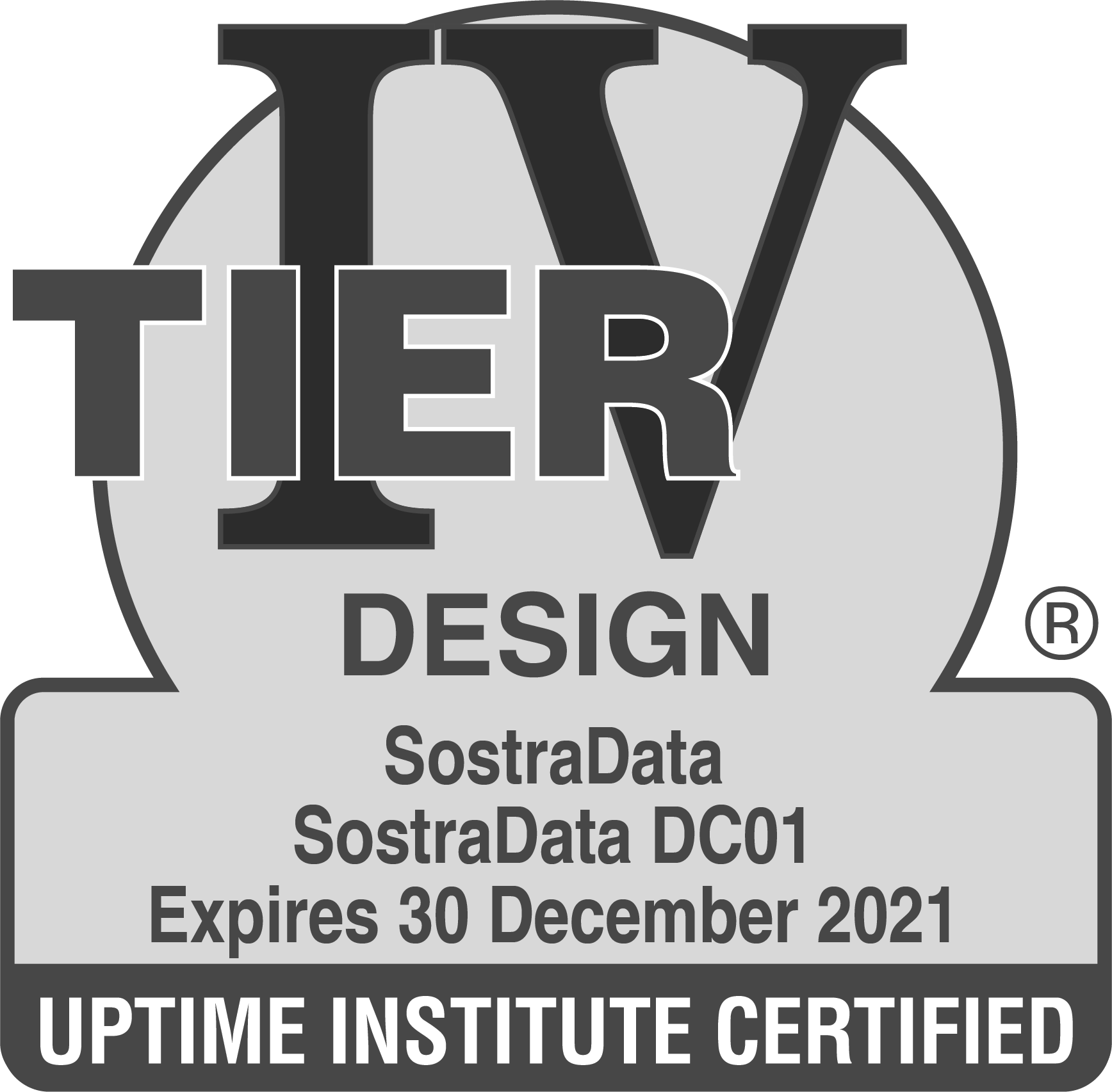 Badge de certification TIER IV Design